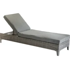 Tumbona MALTA terre d'ombre de ratán