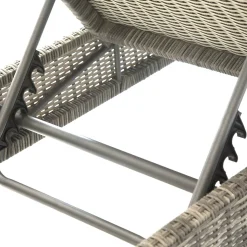 Tumbona MALTA terre d'ombre de ratán