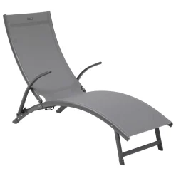 Tumbona SAMBA gris antracite y graphite