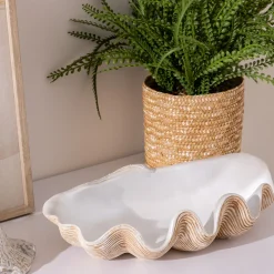 Vaciabolsillos forma de concha OCÉANE de resina