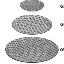 Vajilla 18 Pzas Diseño Bohemia Fleur