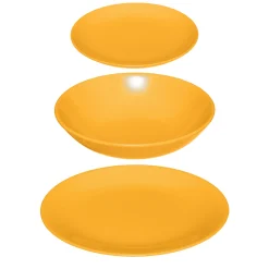 Vajilla 18 Pzas Redonda Colorama