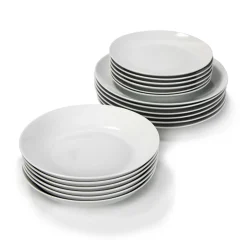 Vajilla blanca de cerámica