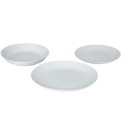 Vajilla blanca de cerámica