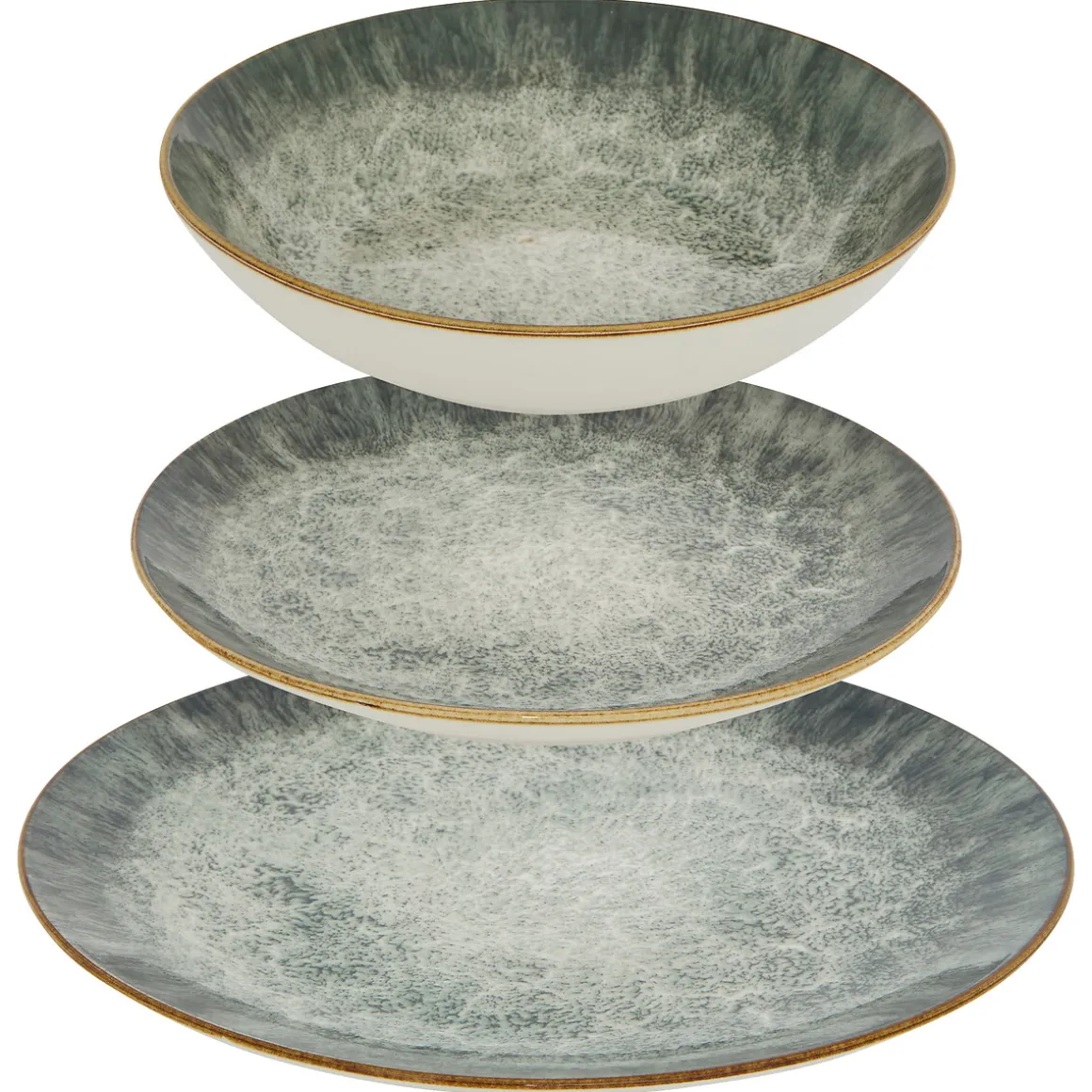 Vajilla de 12 piezas JULIETTE verde