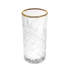 Vaso Alto Timeless Borde Dorado 450Cc