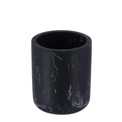 Vaso Baño Negro Efecto Mármol