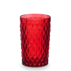 Vaso De Agua Diamante Rojo 37cl