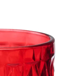 Vaso De Agua Diamante Rojo 37cl
