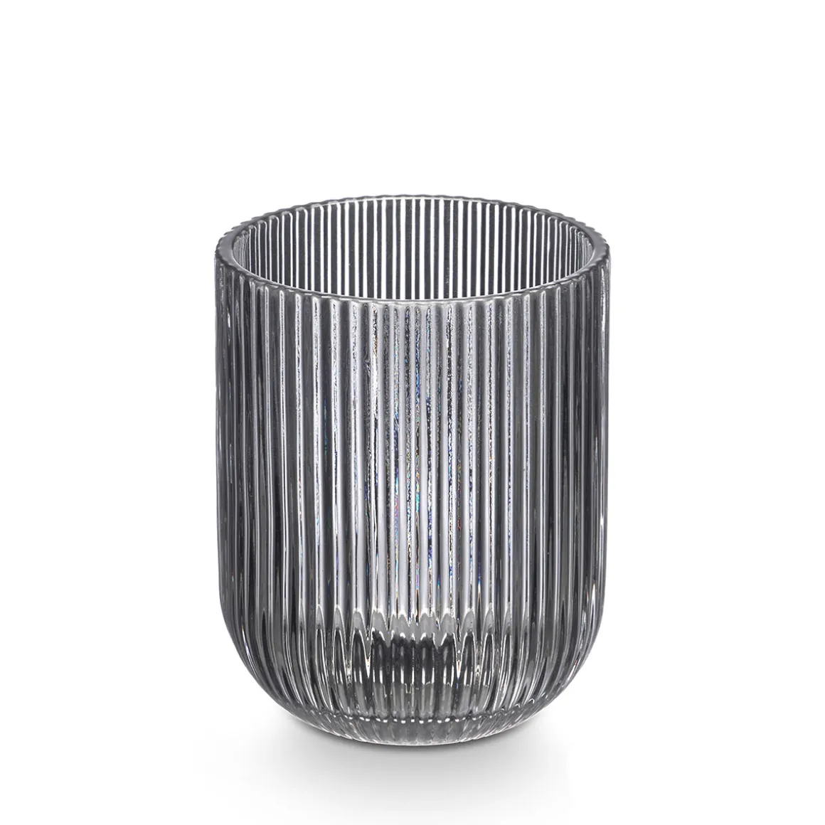 Vaso de Agua Rayas Gris De Vidrio 27cl
