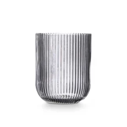 Vaso de Agua Rayas Gris De Vidrio 27cl