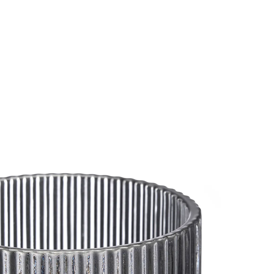 Vaso de Agua Rayas Gris De Vidrio 27cl