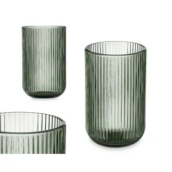 Vaso De Agua Rayas Verde 43Cl