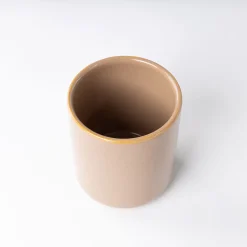 Vaso de cerámica beige