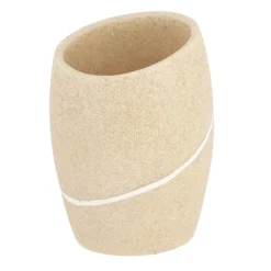 Vaso De Lavabo Beige Efecto Piedra