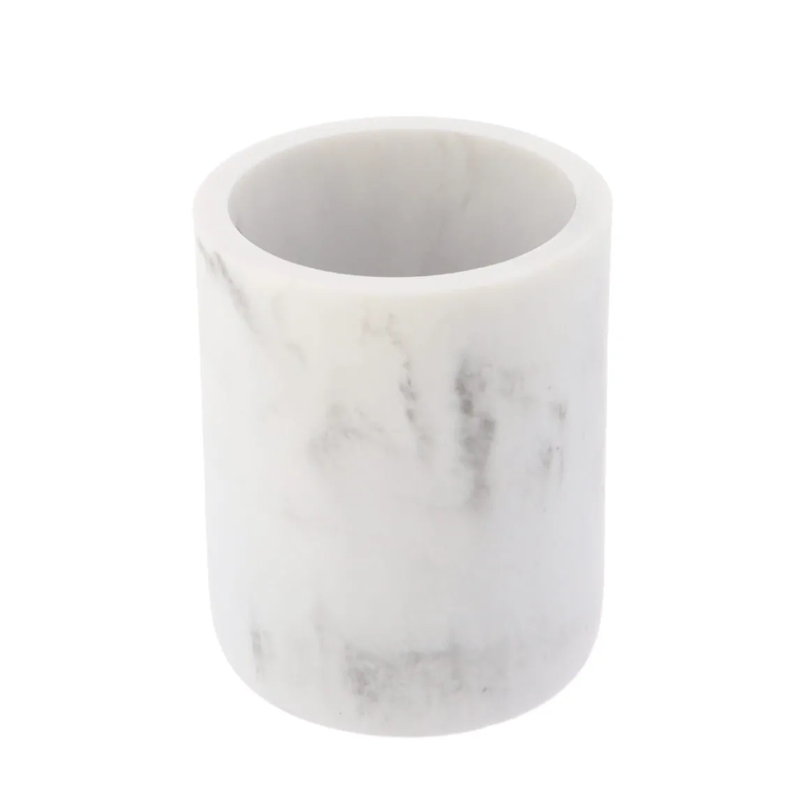 Vaso de lavabo blanco efecto mármol