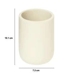 Vaso para cepillo de dientes DUO beige