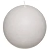 Vela Bola Rústica Gris Pardo 10Cm