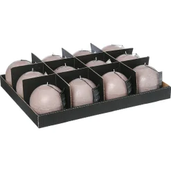 Vela Bola Rústica Gris Pardo 10Cm