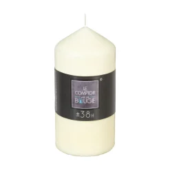 Vela Cilíndrica Marfil Básica 6.8x14Cm