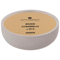 Vela Citronela 1600G En vaso De Cemento