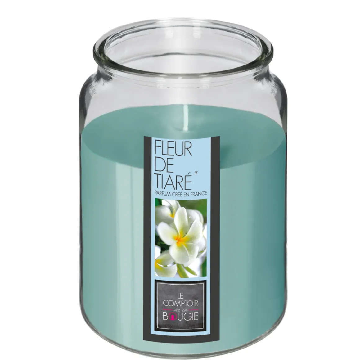 Vela En Tarro C/Tapa Flor Tiare 510G