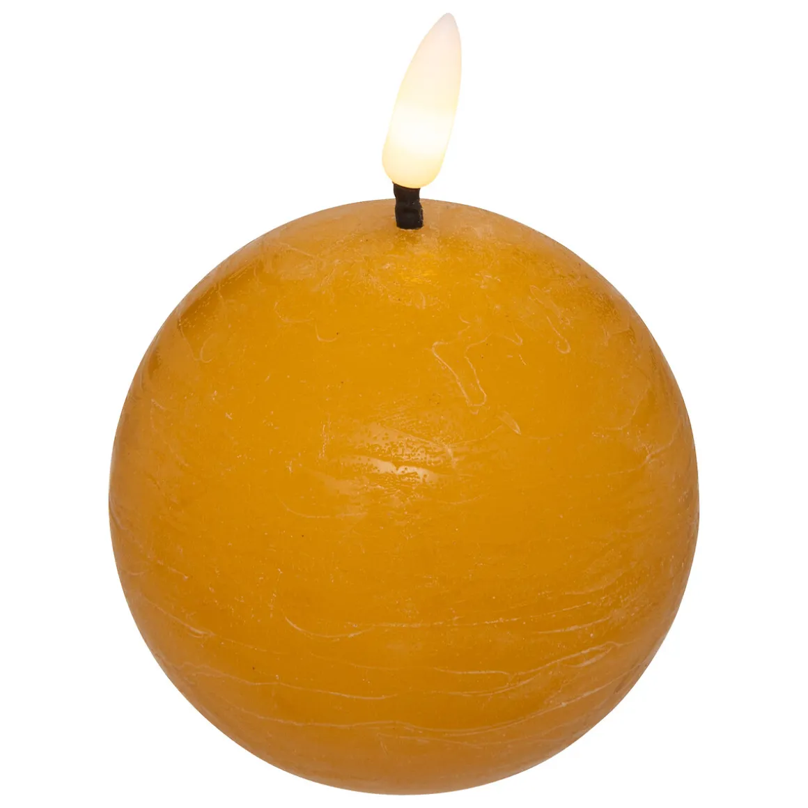 Vela Led Redonda Amarilla 8cm