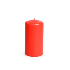 Vela Pilar Basic Roja 7.3x14Cm