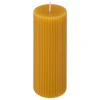 Vela Pilar Demi De Rayas Mostaza 14cm