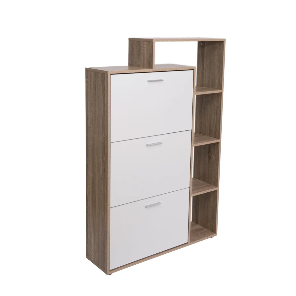 Zapatero con 3 cajones y 4 estantes 132cm