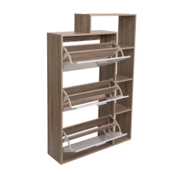 Zapatero con 3 cajones y 4 estantes 132cm