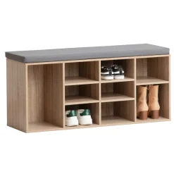 Zapatero Banco Con 8 Estantes Extraíbles