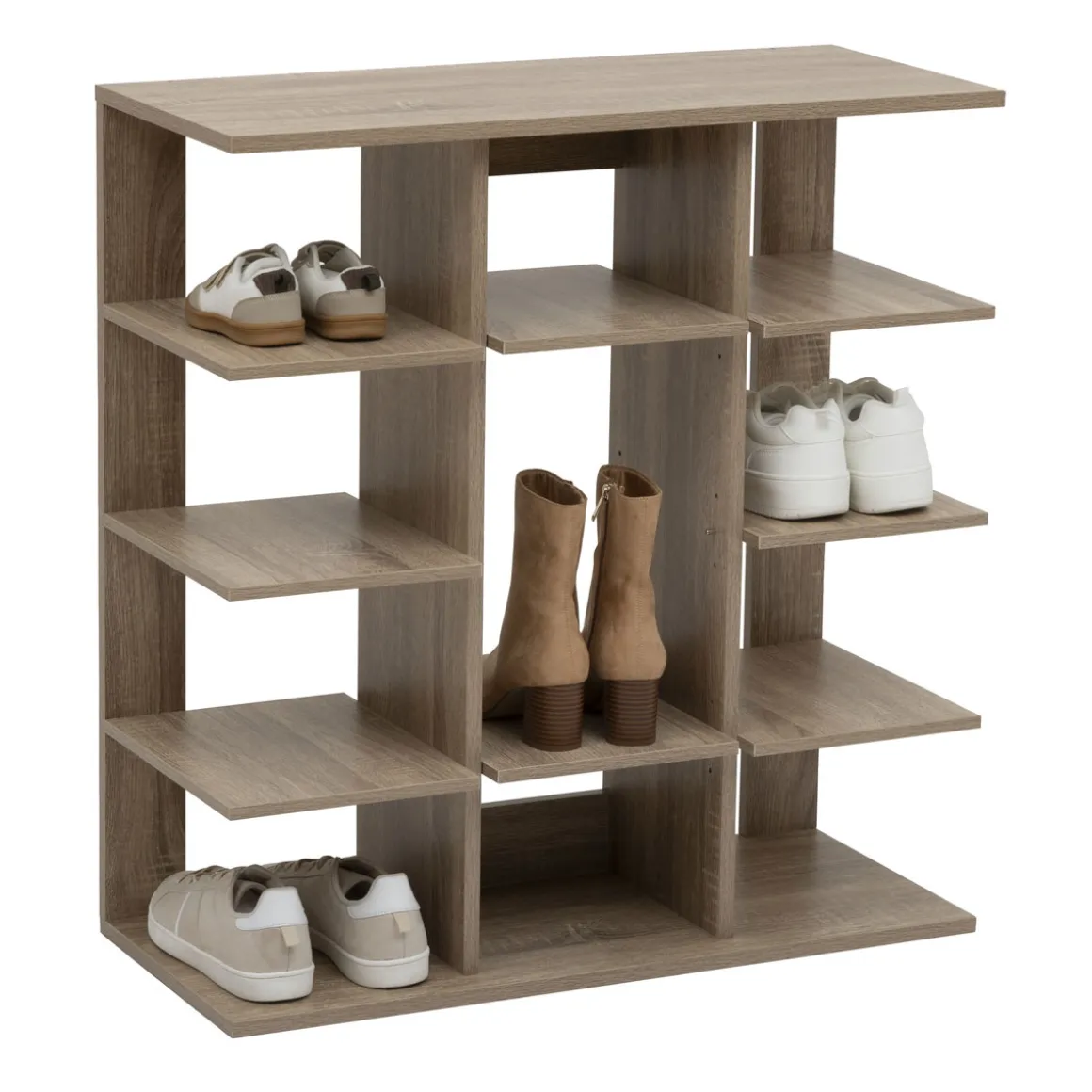 Zapatero MODULY de MDF natural